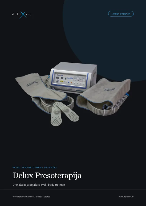 Naslovnica brošure — Delux Presoterapija