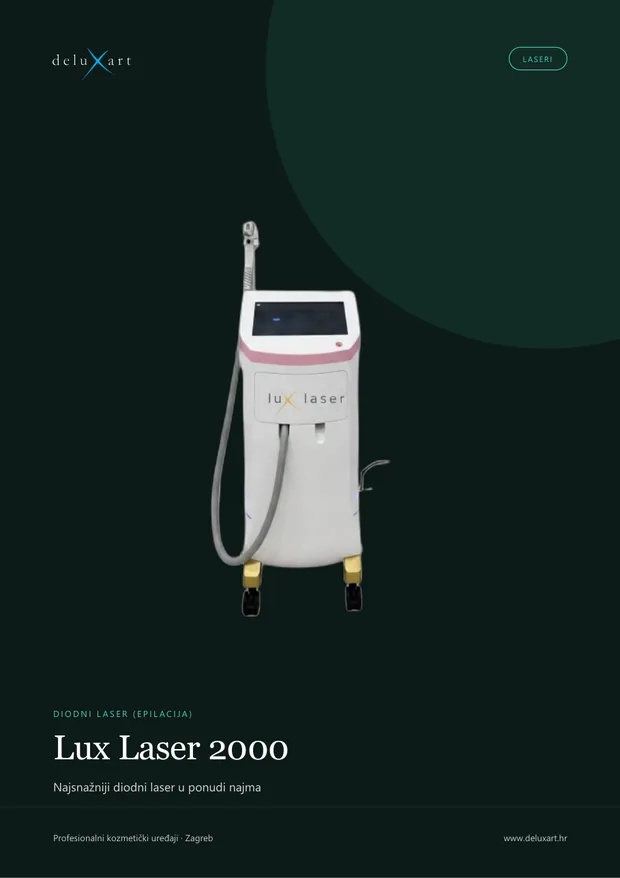 Naslovnica brošure — Lux Laser 2000