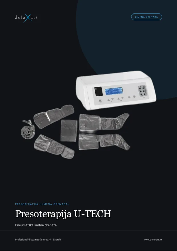 Naslovnica brošure — Presoterapija U-TECH